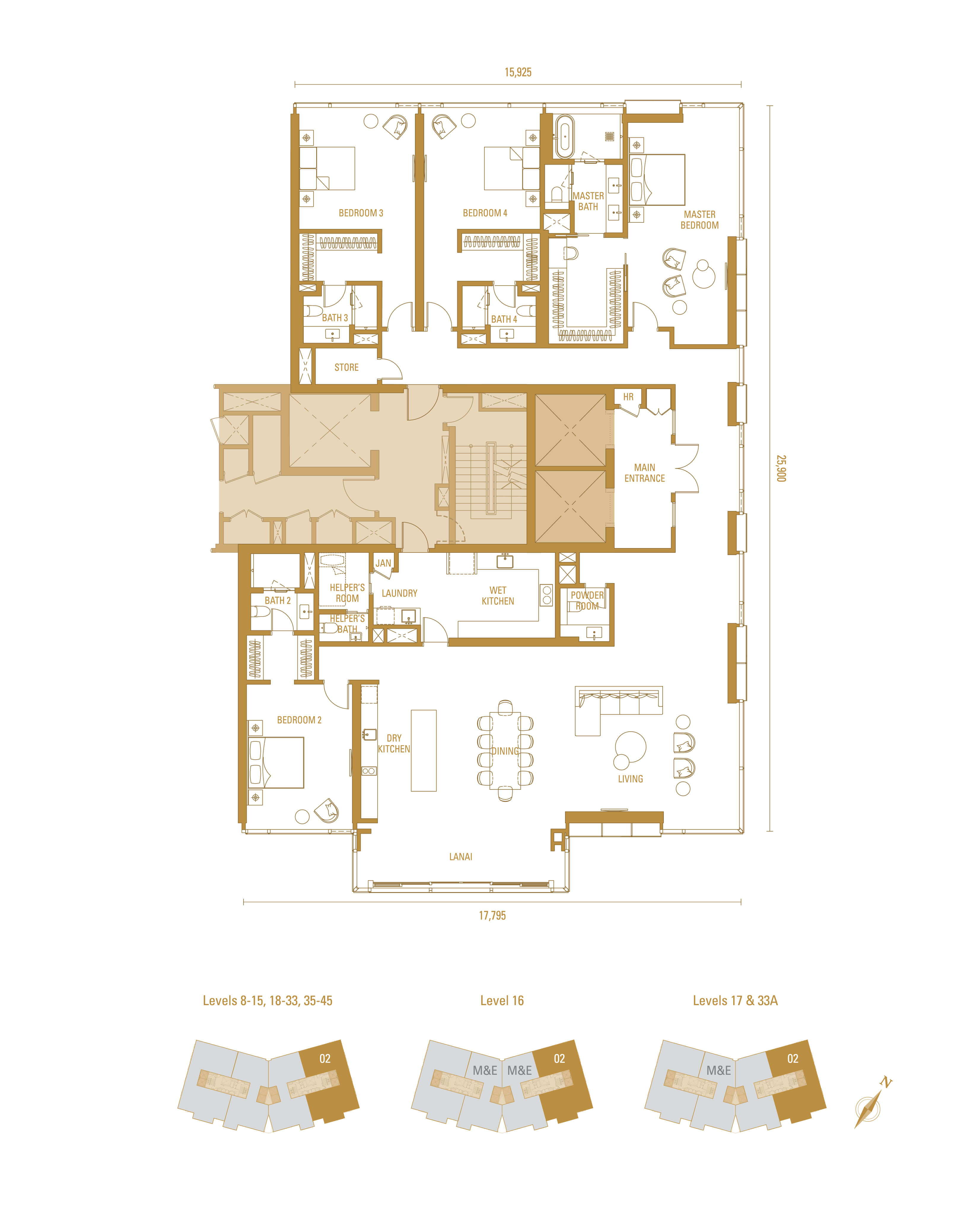 Type H2 Floor Plan
