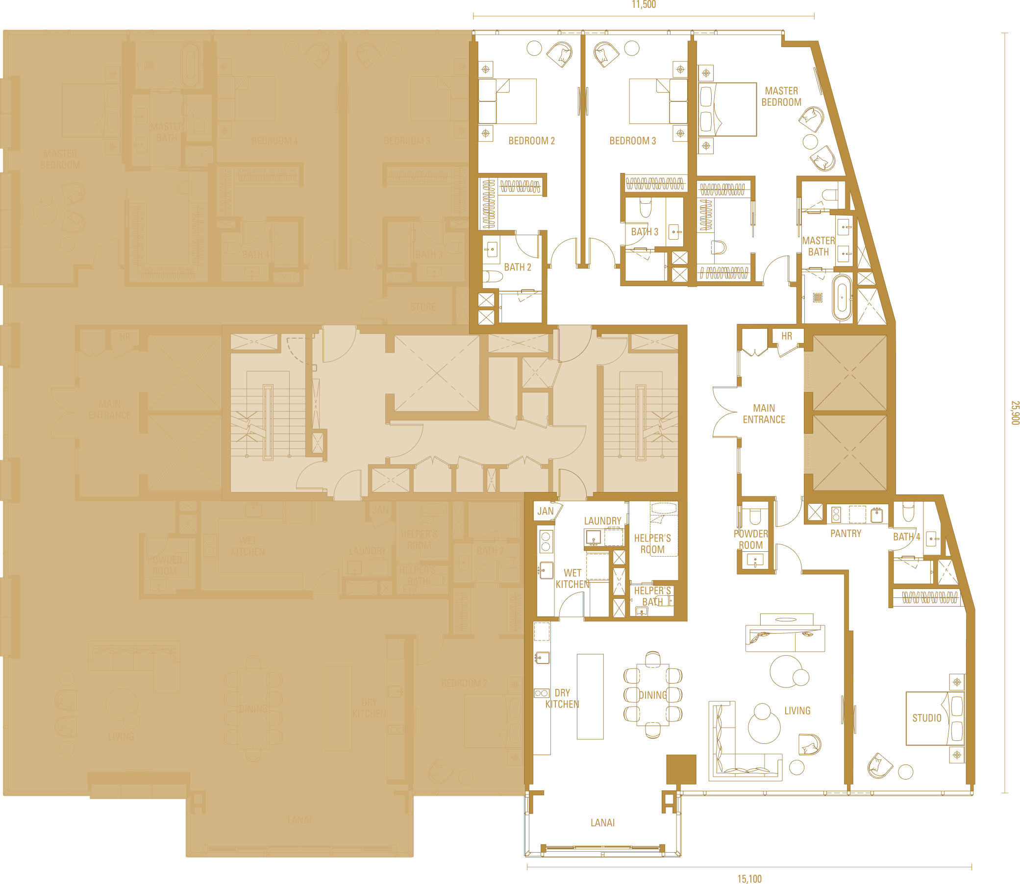 Unit-Plan Type_H1A Bedroom_3