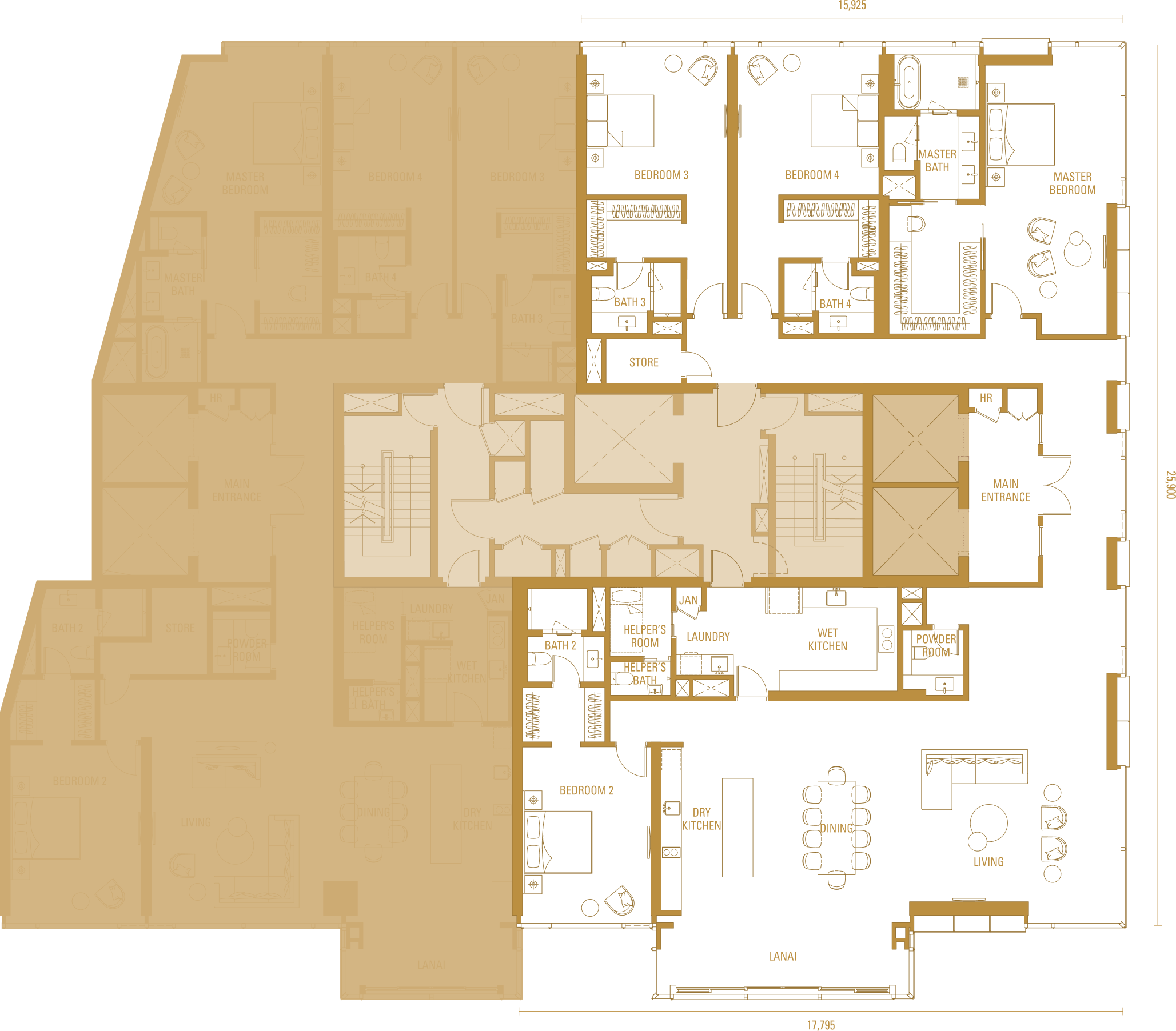 Unit-Plan Type_H2 Bedroom_4