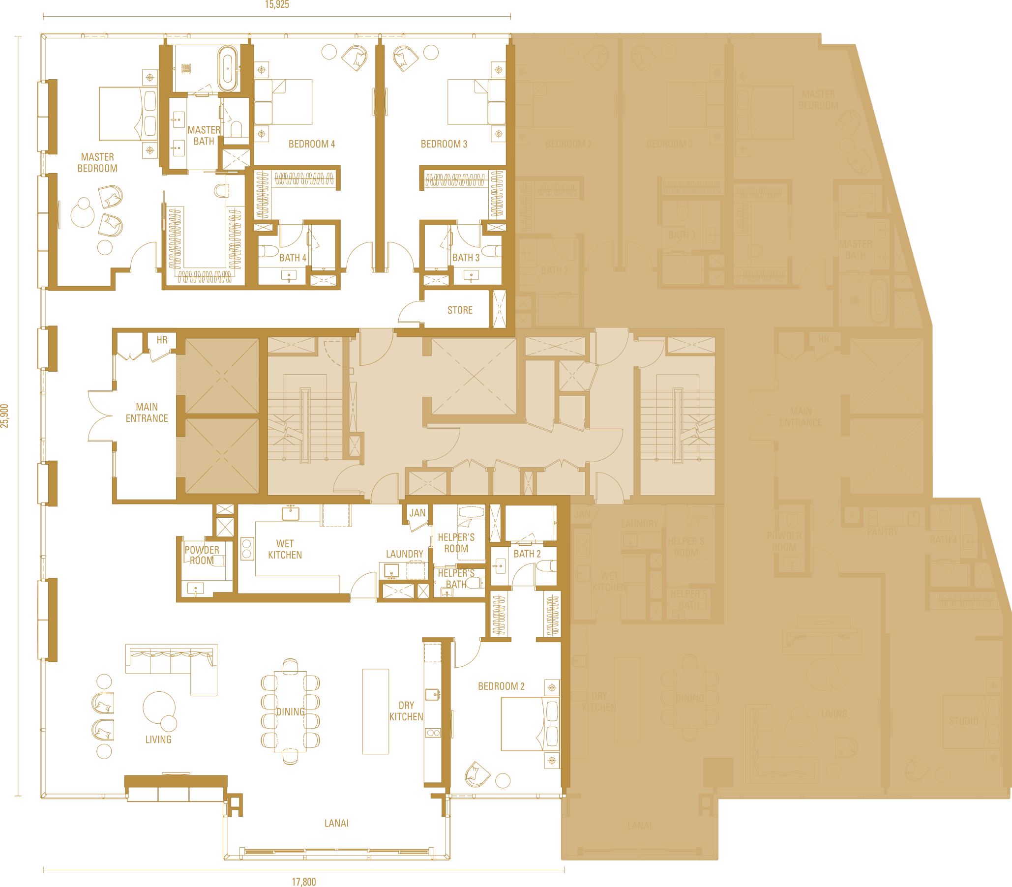 Unit-Plan Type_H2A Bedroom_4